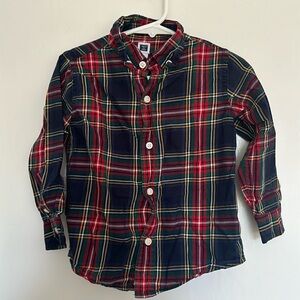 JANIE AND JACK tartan button down